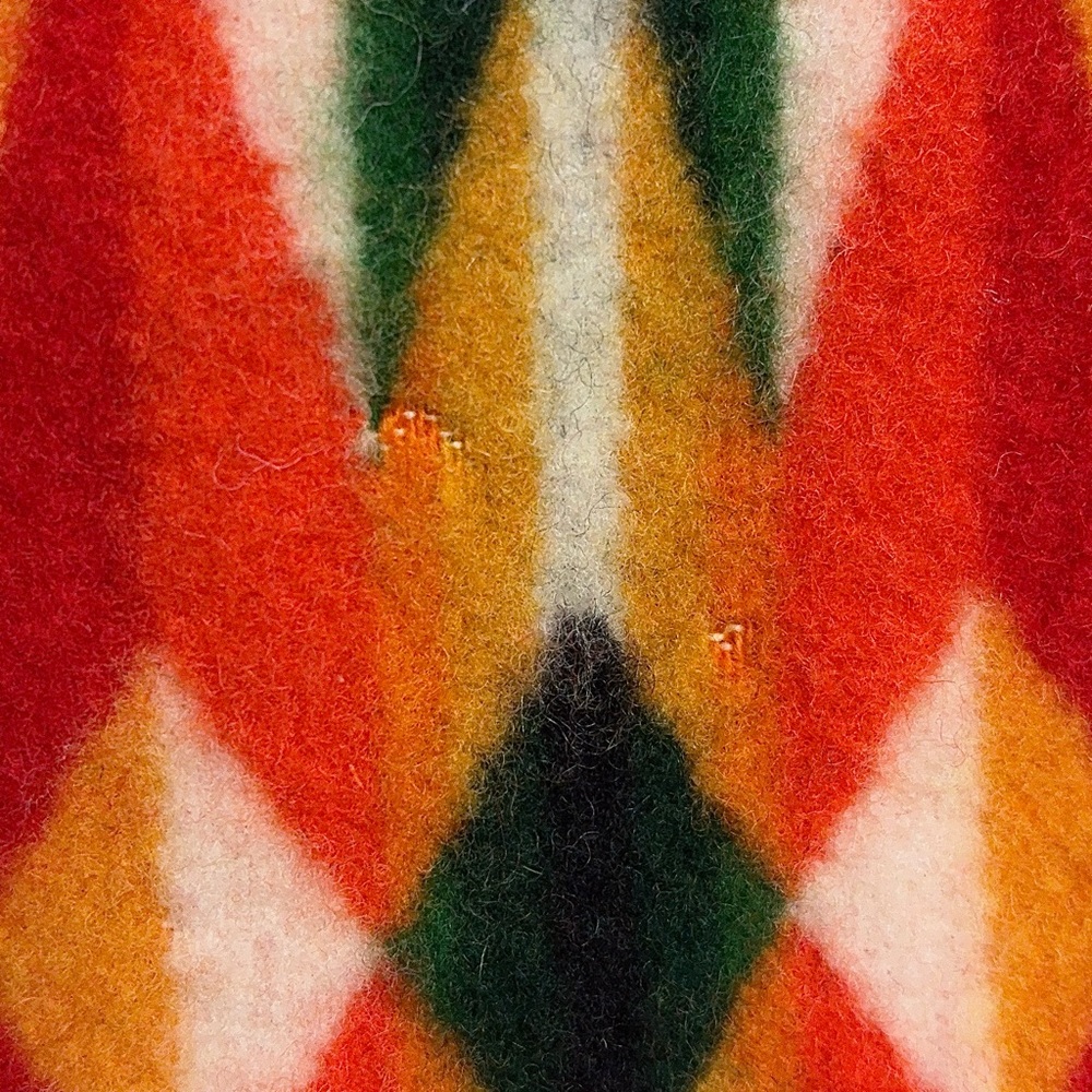 Vintage Pendleton Beaver State Striped Shawl Fringe Pink Throw USA - Picture 13 of 14